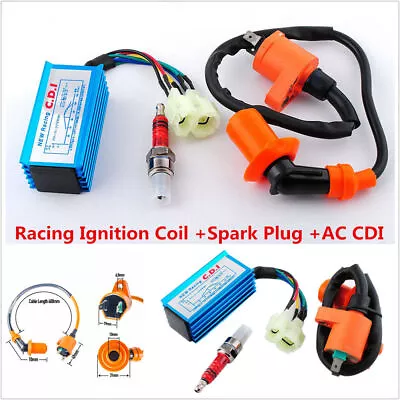 High Performance Racing Ignition Coil+Spark Plug+AC CDI For GY6 50cc Scooter ATV • $24.26