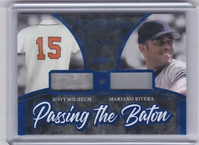 2020 Leaf ITG Dual Jersey Passing The Baton Hoyt Wilhelm Mariano Rivera • $22.50