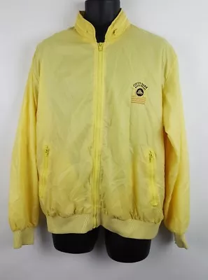 Vintage Cutty Sark Scottish Whiskey Jacket Medium Coat Hoodie Yellow Scotland • $6.99