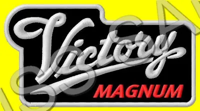 VICTORY MAGNUM EMBROIDERED PATCH IRON/SEW ON ~4-1/2 X 2-1/2  MOTORCYCLES CRUISER • $12