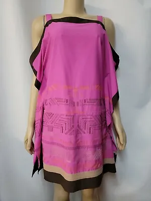 My Favorite Things Colleen Lopez Women Embroidered Pink Casual Dress Size S #C2 • $39.10