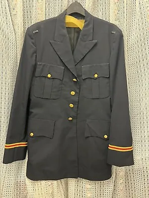 Vintage U.S. Army Engineers Officer's Dress Blue Uniform Coat 1961 Vietnam 42 • $19.99
