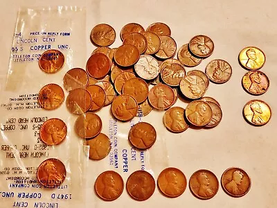 60 Wheat Pennies W/ 5 Teens & 1920s Mint Marks 1926-D & 5 Littleton Coins • $4