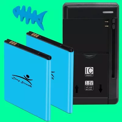 Top Ranking 2x 4670mAh Battery Charger Winder F Samsung Galaxy Note LTE SGH-I717 • $49.97