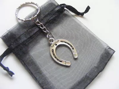 £3.50 • Buy Horseshoe Keyring Lucky Charm Wedding Birthday Xmas Present & Gift Bag
