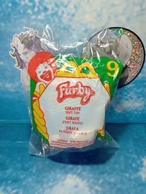 Vintage 2000 McDonald's FURBY Figure Factory Sealed Happy Meal Toy Giraffe Clip • $4.99