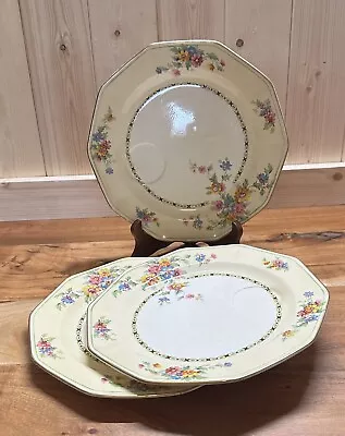 3 Vintage Royal Winton Grimwades England Atholl Snack Plates Floral Design • $34.99