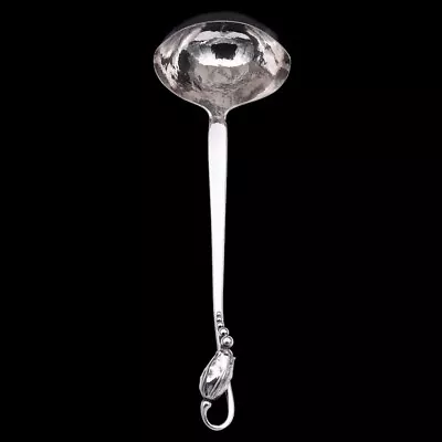 Georg Jensen. Sterling Silver Soup Ladle 151 - Blossom / Magnolia. • $1900