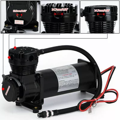$149.90 • Buy 1/4 Npt Air Ride Compressor Train Horn Lowrider Bags Suspension 12v 200psi 480