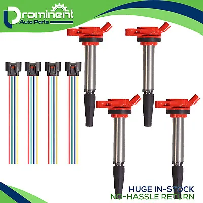 4x Racing Ignition Coil & Pigtail Connector For Toyota Corolla Prius 1.8L UF596 • $62.33