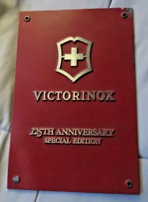 Victorinox Swiss Army Plaque 125th Anniversary Special Edition Plates Red • $125