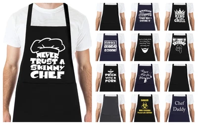 £5.69 • Buy Chef Kitchen Apron BBQ Baking Catering Cooking Craft Apron For Men Women Ladies
