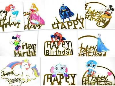 $2.75 • Buy Kids Birthday Party Anime Character Cake Topper DisneyTheme Cupcake Topper Decor