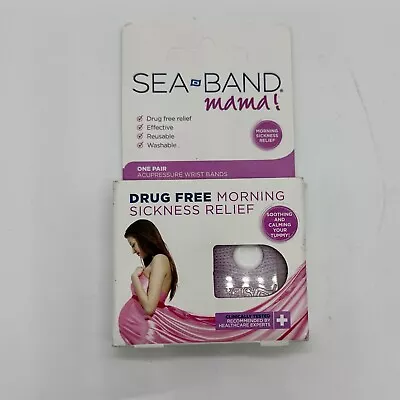 SeaBand Mama Morning Sickness Relief Acupressure Wrist Bands - 1 Pair • $9.39