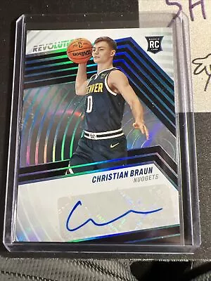 $100 • Buy 2022-23 Revolution Christian Braun Rookie Autograph Infinite 20/25