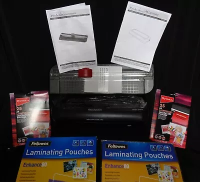 ProAction A4 Laminator And Trimmer With A4 And A6 Lamination Pouches Bundle.Rare • £52.63