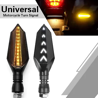 2x M10 Arrow Universal Motorcycle Flowing Turn Signal Light Blinker Indicator • $10.59