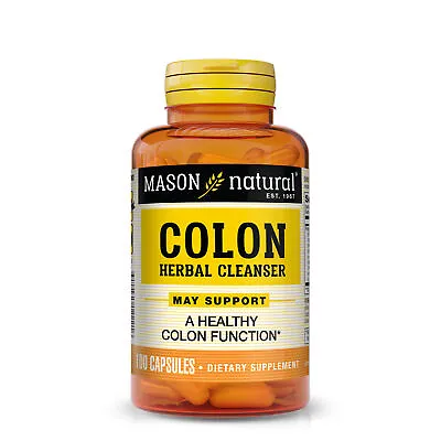 $7.99 • Buy Mason Natural Herbal Colon Cleanser - Improved Digestive Health, 100 Capsules