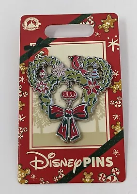 Holiday Cheer Christmas 2022 Mickey Icon Wreath Disney Pin • $19.99