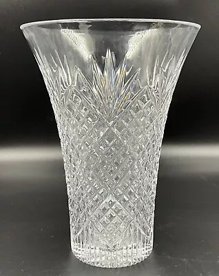 Rare Waterford Crystal Westbury Collection Flared Fan Cut Vase 10 1/4” Tall • $72.25