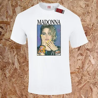 Madonna Music Icon Queen Of Pop 80's 90's Funny Meme COVER UP T-Shirt • £9.95