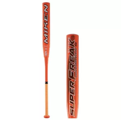 Miken Super Freak Orange Highlighter Maxload 12” Slowpitch Softball Bat MHS12U • $375