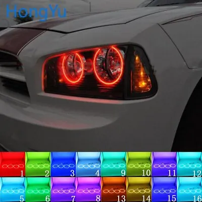 Multi-color RGB LED Angel Eyes Halo Ring DRL Lights For 2005-2010 Dodge Charger • $39.99