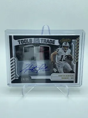 $21.99 • Buy Hunter Renfrow 2022 Absolute Football Tools Of The Trade Patch Auto 19/25 *READ*