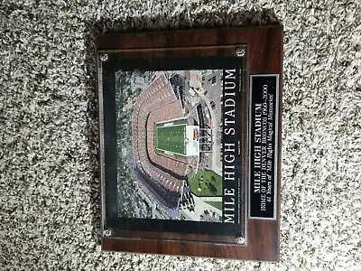 Mile High Stadium Denver Broncos Framed 8x10 Photo-man Cave-12x15 Wall Plaque • $30