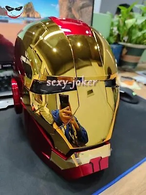 Iron Man MK5 1:1 Helmet Wearable Voice-control Mask Cosplay Gold Gift AUTOKING • $185