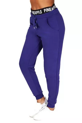 PINEAPPLE Dancewear Womens Double Band Joggers Track Pants Jogging Bottoms Navy • £34