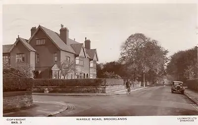 Wardle Road Brooklands Nr Sale Manchester RP Old Pc Used 1933 Lilywhite • £25