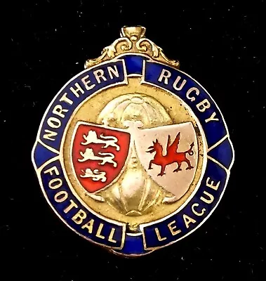 Rare 9ct Gold Rugby Football League Medal. Sammy Miller Salford Red Devils 1933 • £750