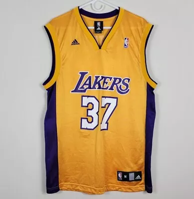 Ron Artest #37 Los Angeles Lakers Adidas  World Peace  NBA Jersey Mens Size M  • $64.99