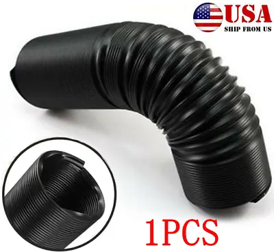 1m 80mm Cold Air Intake Hose Ducting Feed Pipe Flexible Black For Car Air Filter • $15.97