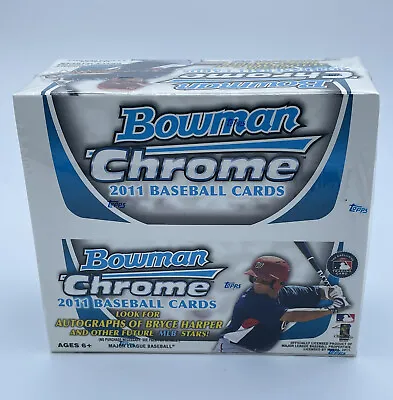 2011 Bowman Chrome Sealed 24 Pack Retail Box Mike Trout Bryce Harper Rookie Auto • $1199