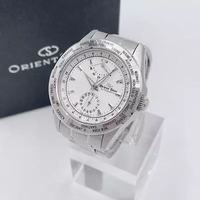 Orient Star World Time FA40-C0 Automatic White Dial Date Power Reserve Mens • $420