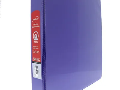 $39.95 • Buy Lot Of 12 Binders 1 Inch 1  - NEW - 2 Pocket 3 Ring Binder Folders Purple