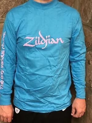 Vintage Zildjian Blue Or Raspberry Color Longsleeve TShirts!! • $14