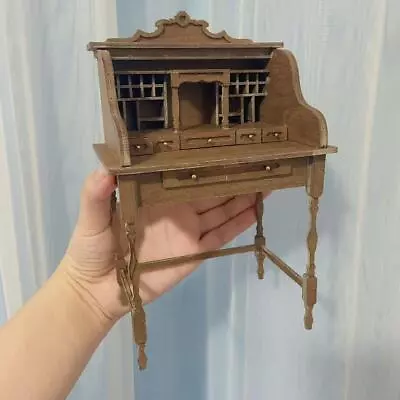 Dollhouse Miniatures 1:12 DIY Furniture Unfinished Vintage Desk Royal Table • $24.99