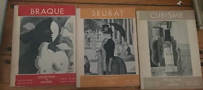 Collection Des Maitres Vintage Art Books (Lot Of 3) Braque : Seurat : Cubisme • $13.99