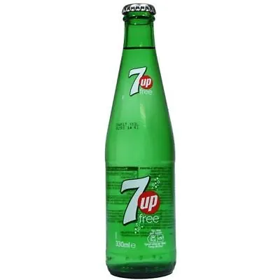 7 Up Free 24 X 330ml N.r.b Bottles Carbonated Lemonade Sugar Free Soft Drinks • £39.99