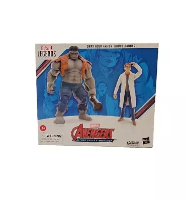 Marvel Legends Gray Hulk And Dr. Bruce Banner 2 Pack Exclusive Figures • $51.99
