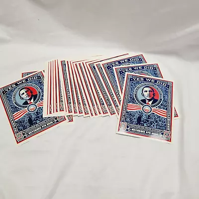 25 Obama 2008 Yes We Did  We Made History Together Shepard Fairy Stickers • $35