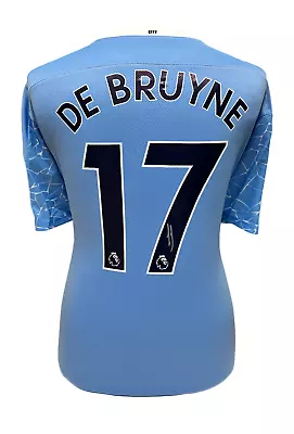 Kevin De Bruyne Signed Manchester City Football Shirt With Proof & Coa • £249.99