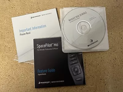 3DCONNEXION SpacePilot Pro 3D Mouse Software Only C29 • $34.99