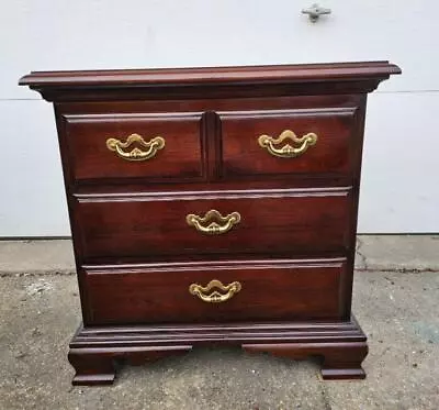 THOMASVILLE Mahogany Nightstand 3 Drawer End Table • $249.99