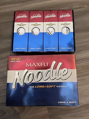 NIB MAXFLI Noodle Long & Soft Noodle Box Of 12 Golf Balls White • $10.75