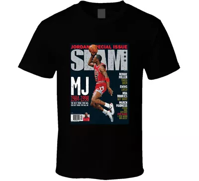 Slam Magazine Issue 33 Michael Jordan Popular Basketball Magazine Grunge Look T  • $14.99