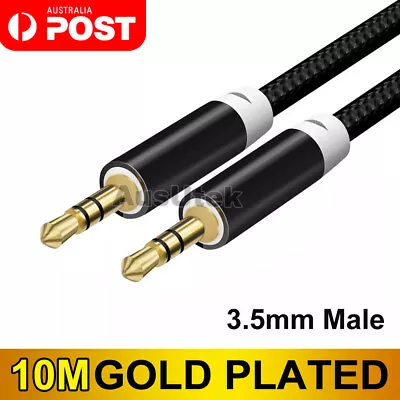 10M Long 3.5mm Stereo Audio AUX Cable Extension Male To Male Auxiliary Cord • $9.95